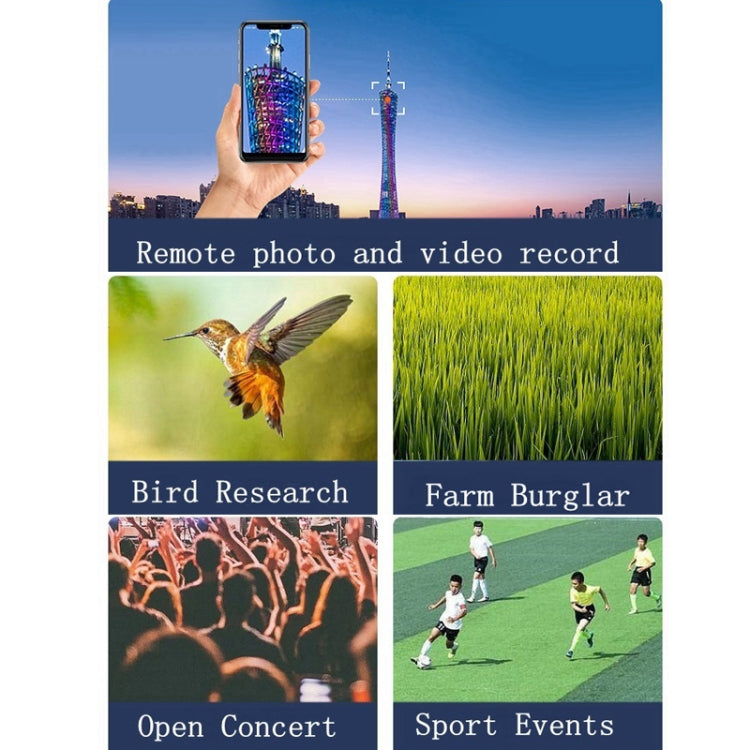 W007 WIFI Digital Telescope 70X Wireless Motion Detection Monitor Monocular With Metal Tripod, 70X
