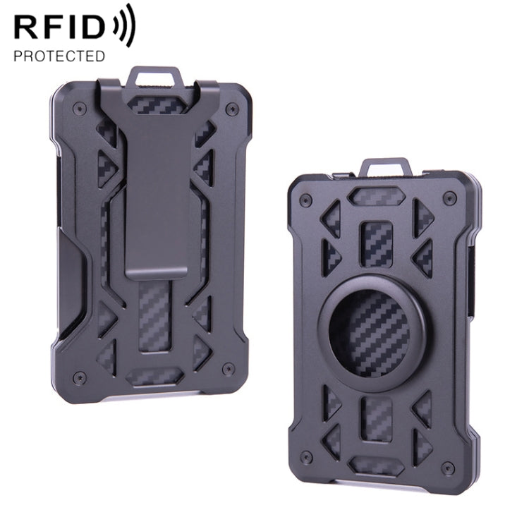For AirTag 2nd Gen / AirTag 1st Gen Card Holder Metal Anti-Theft RFID Wallet, ak-4 B Silver, ak-4 B Blue, ak-4 B Gray, ak-4 A Black, ak-4 A Blue, ak-4 A  Silver, ak-4 A  Gray, ak-4 B  Black