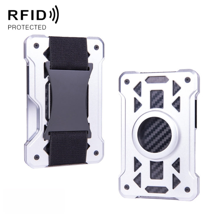 For AirTag 2nd Gen / AirTag 1st Gen Card Holder Metal Anti-Theft RFID Wallet, ak-4 B Silver, ak-4 B Blue, ak-4 B Gray, ak-4 A Black, ak-4 A Blue, ak-4 A  Silver, ak-4 A  Gray, ak-4 B  Black