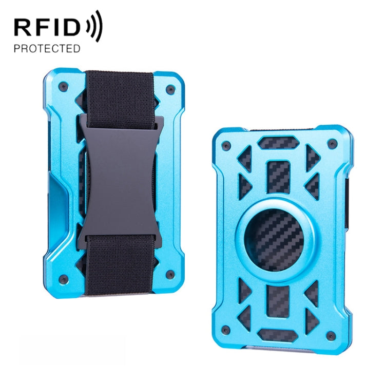 For AirTag 2nd Gen / AirTag 1st Gen Card Holder Metal Anti-Theft RFID Wallet, ak-4 B Silver, ak-4 B Blue, ak-4 B Gray, ak-4 A Black, ak-4 A Blue, ak-4 A  Silver, ak-4 A  Gray, ak-4 B  Black