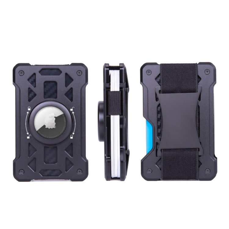 For AirTag 2nd Gen / AirTag 1st Gen Card Holder Metal Anti-Theft RFID Wallet, ak-4 B Silver, ak-4 B Blue, ak-4 B Gray, ak-4 A Black, ak-4 A Blue, ak-4 A  Silver, ak-4 A  Gray, ak-4 B  Black