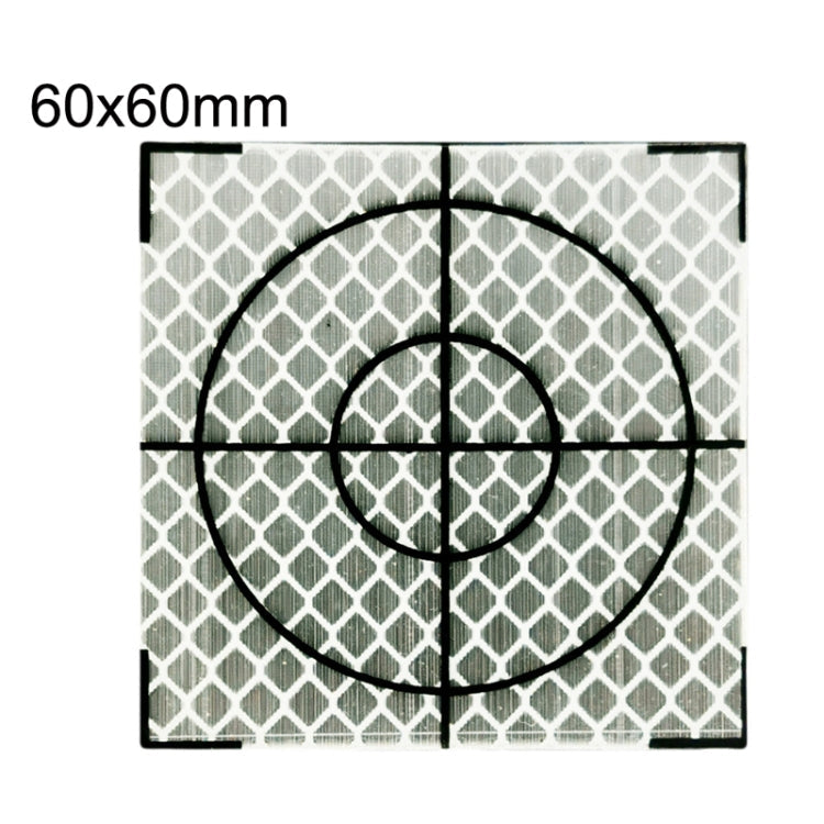 FP001 Diamond Tunnel Mapping Reflective Sticker Monitoring Measurement Point Sticker, Size: 60x60mm, 60x60mm, 60x60mm With Triangle