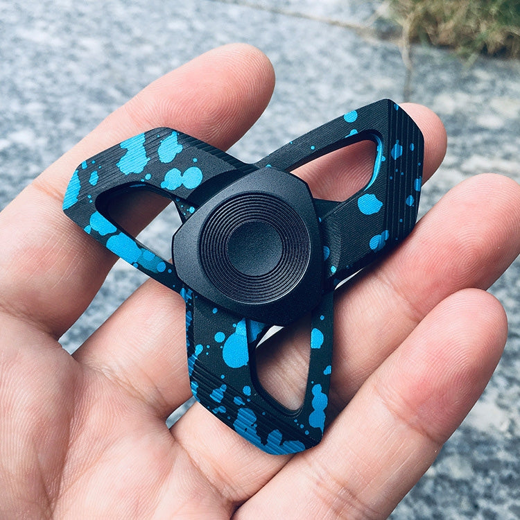 CKFSL Fingertip Gyroscopy EDC Hand Spinner Metal Stress Relief Toys, CKFSL(Blue Spots)