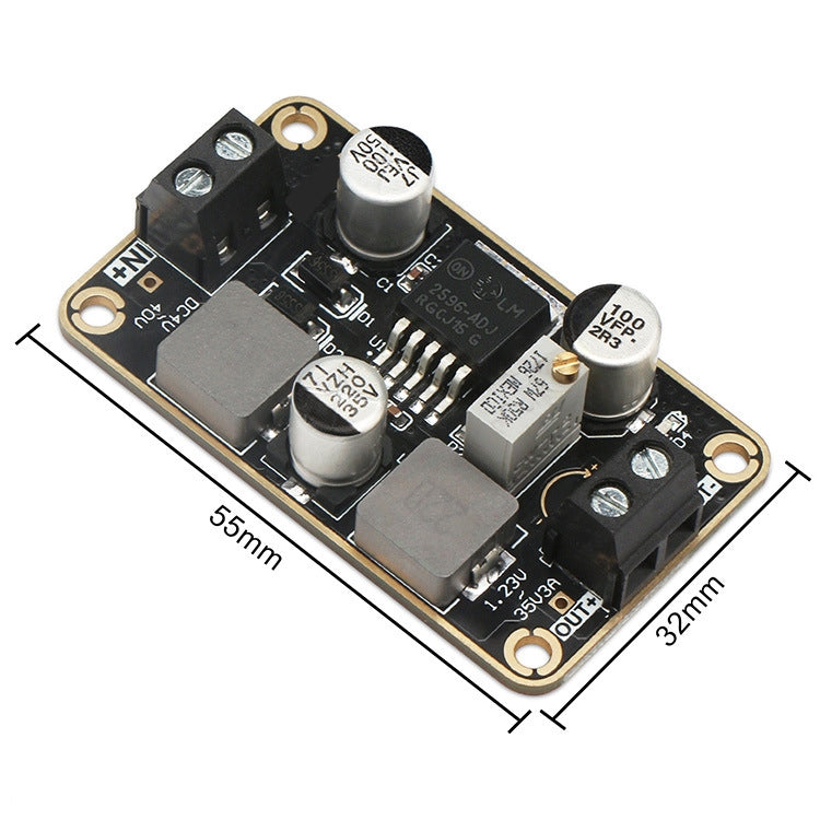 LM2596-ADJ DC-DC Adjustable Step-Down Power Module 4V-40V To 1.23-35V 3A Stereotype Board, LM2596-ADJ 4V-40V To 1.23-35V