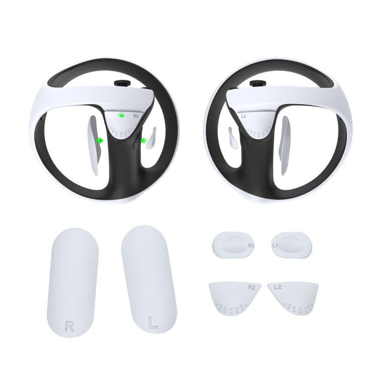 For PS5 VR2 DOBE Non-Slip Silicone Pad Kit Handle Button Protector, TP5-2512