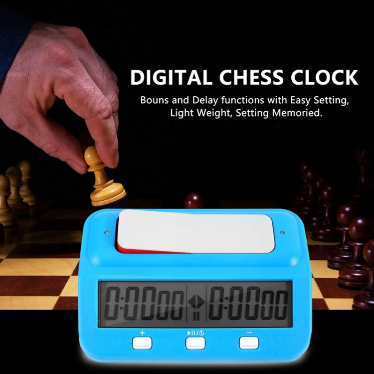 HQT101 Plastic Chess Clock Go Chess Timer, HQT101 Blue, HQT101 Red Wine
