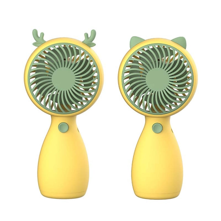 2pcs MLS6035 USB Mini Charging With Lanyard Small Fan, Style Random Delivery, MLS6035 Green, MLS6035 Yellow