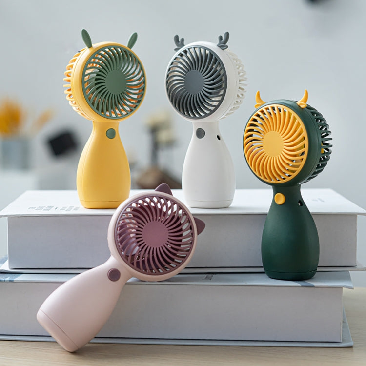 2pcs MLS6035 USB Mini Charging With Lanyard Small Fan, Style Random Delivery, MLS6035 Green, MLS6035 Yellow