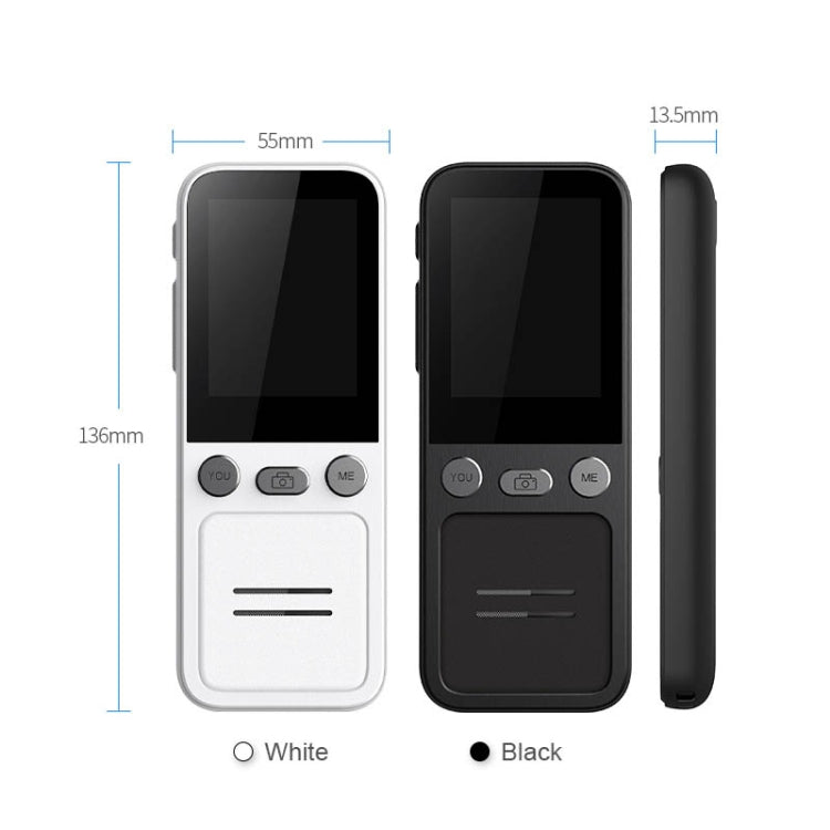 T16 Smart AI Translation Travel Translator Supports 138 Language Mutual Translation 14 Offline Translation, T16 Black