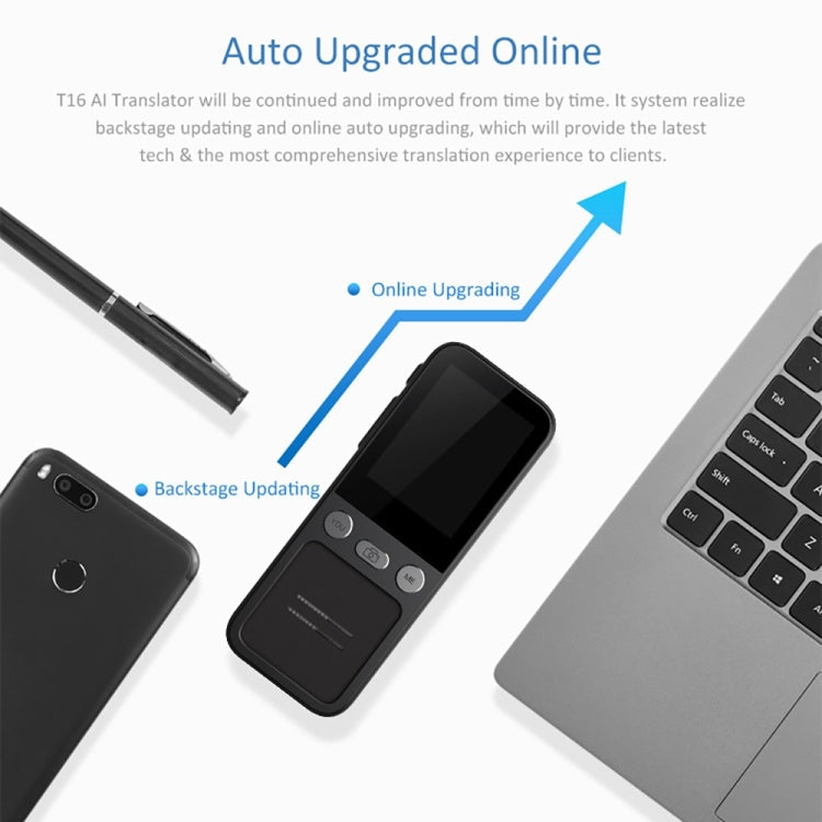 T16 Smart AI Translation Travel Translator Supports 138 Language Mutual Translation 14 Offline Translation, T16 Black