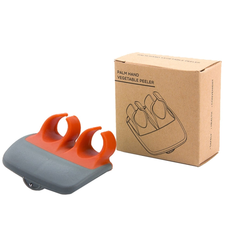 Palm Hand Peeler For Potato, Fruit, Kitchen Vegetable Peeler, 2pcs Orange