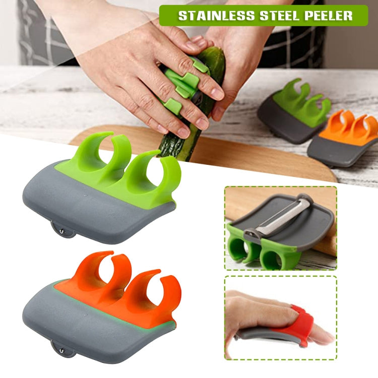 Palm Hand Peeler For Potato, Fruit, Kitchen Vegetable Peeler, 2pcs Orange