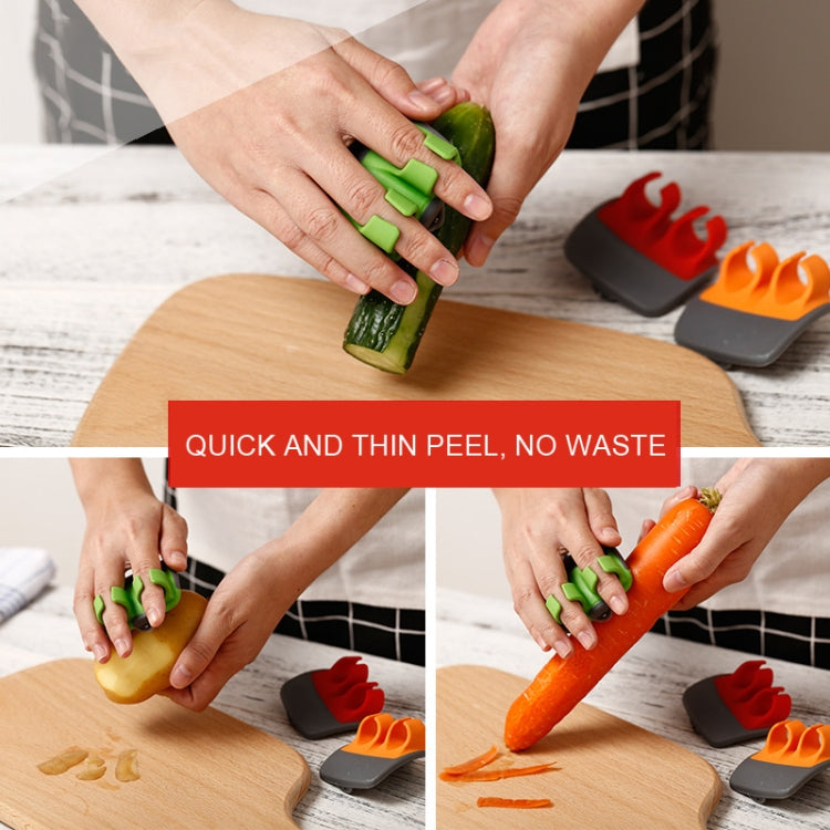 Palm Hand Peeler For Potato, Fruit, Kitchen Vegetable Peeler, 2pcs Orange