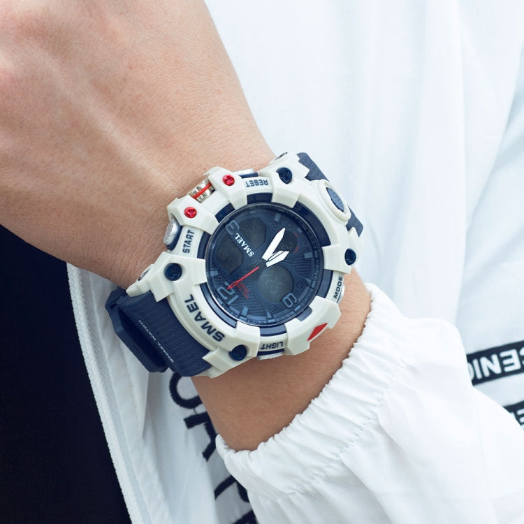 SMAEL 8008 Outdoor Sports Multifunctional Waterproof Luminous Men Watch, Black Blue