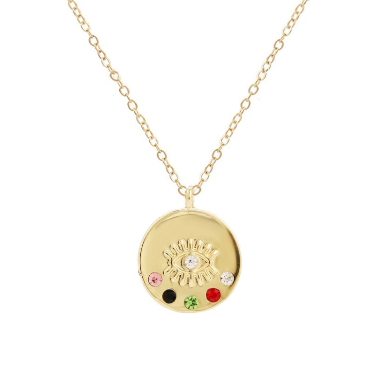 Angel Eyes Pendant Layered Necklace, Model:, N2106-20 Love Eyes, N2106-20 Silver Love Eyes, N2107-21 Colorful Diamond, N2107-22 Big Eyelashes