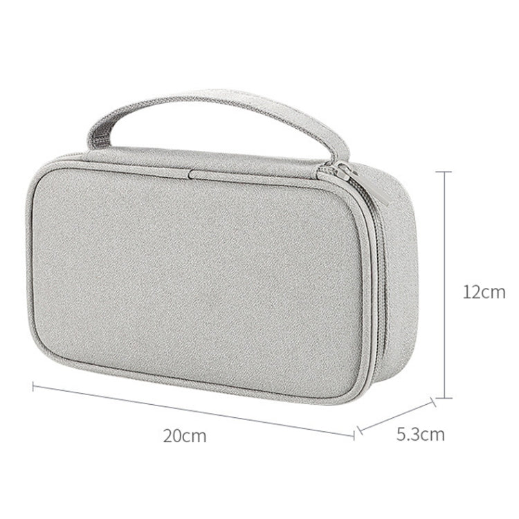 SM03DZ Waterproof Wear-resistant Digital Accessories Storage Bag, 20x5.3x12cm(Navy Blue), 20x5.3x12cm(Gray), 20x5.3x12cm(Pink), 20x5.3x12cm(Black), 20x5.3x12cm(Dark Gray)