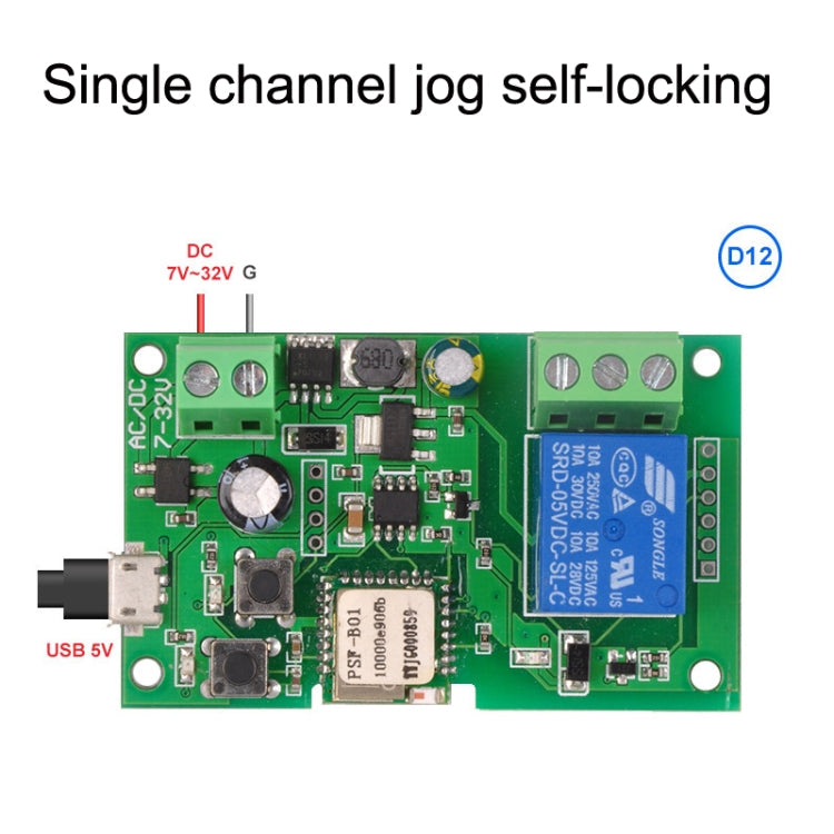 2pcs Sonoff Single Channel WiFi Wireless Remote Timing Smart Switch Relay Module Works, 5V