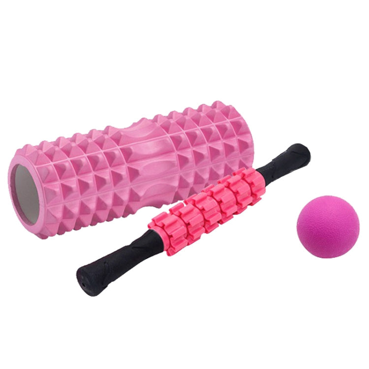 Crescent Hollow Foam Roller Yoga Column Set Fitness Muscle Relaxation Massager Set, 3pcs/set, 4pcs/set