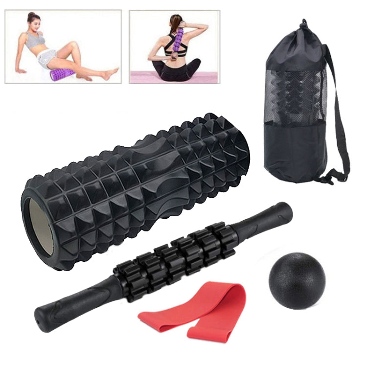 Crescent Hollow Foam Roller Yoga Column Set Fitness Muscle Relaxation Massager Set, 3pcs/set, 4pcs/set
