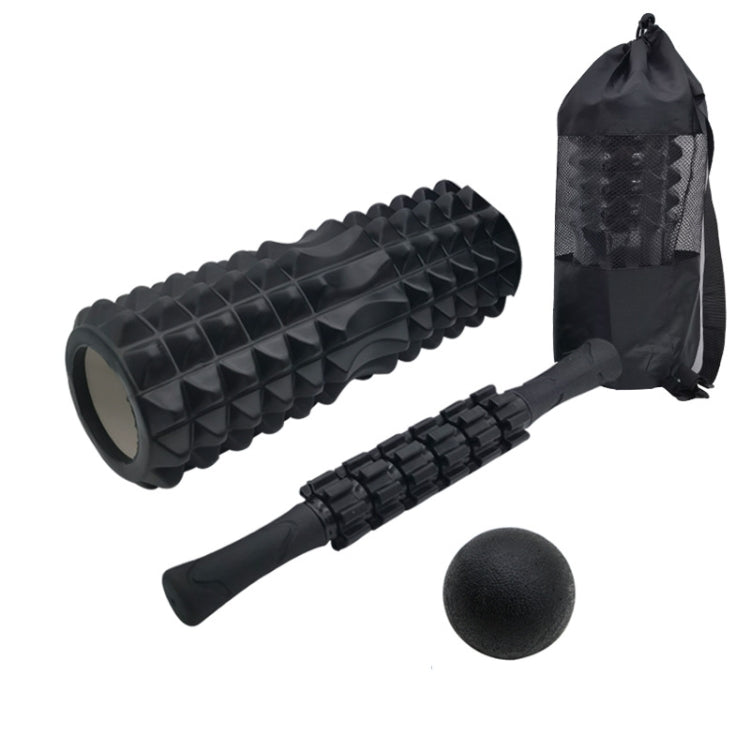 Crescent Hollow Foam Roller Yoga Column Set Fitness Muscle Relaxation Massager Set, 3pcs/set, 4pcs/set