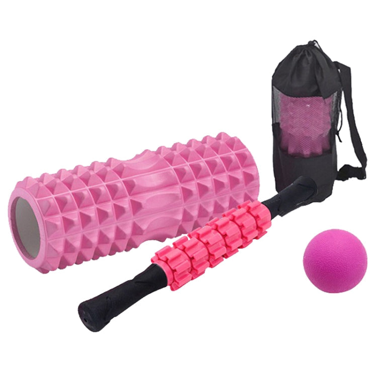 Crescent Hollow Foam Roller Yoga Column Set Fitness Muscle Relaxation Massager Set, 3pcs/set, 4pcs/set