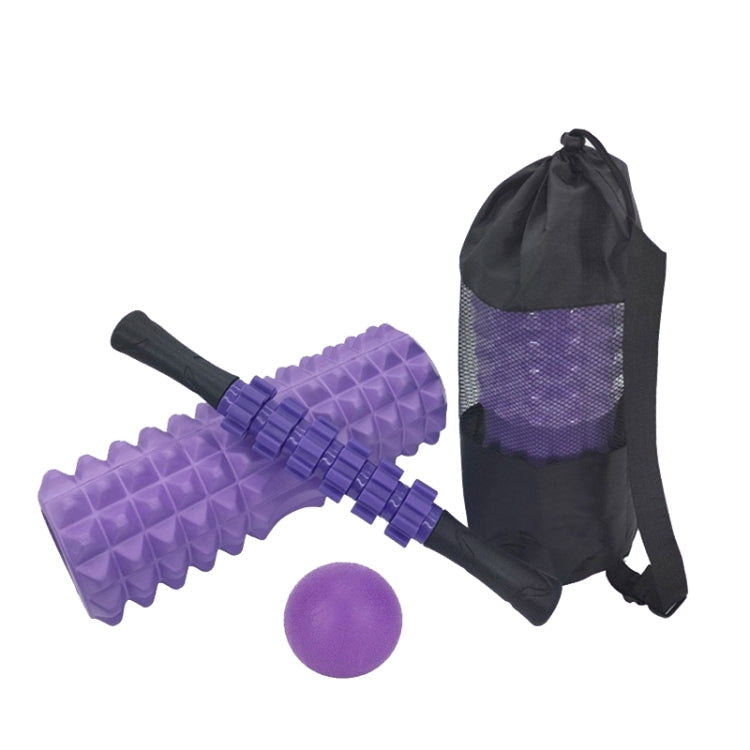 Crescent Hollow Foam Roller Yoga Column Set Fitness Muscle Relaxation Massager Set, 3pcs/set, 4pcs/set