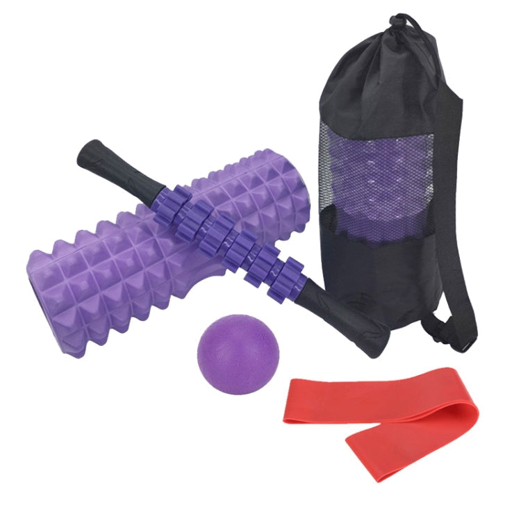 Crescent Hollow Foam Roller Yoga Column Set Fitness Muscle Relaxation Massager Set, 5pcs/set, 6pcs/set