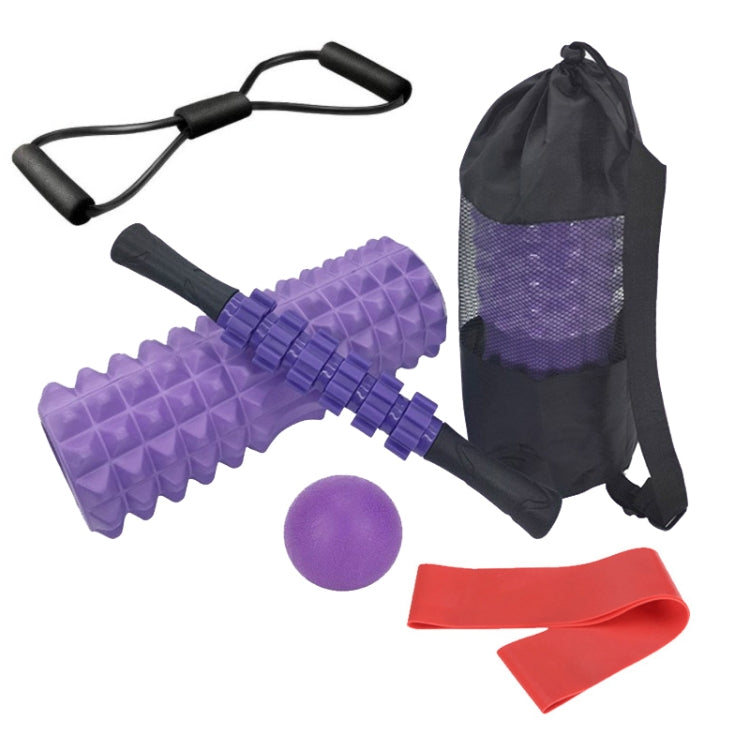 Crescent Hollow Foam Roller Yoga Column Set Fitness Muscle Relaxation Massager Set, 5pcs/set, 6pcs/set