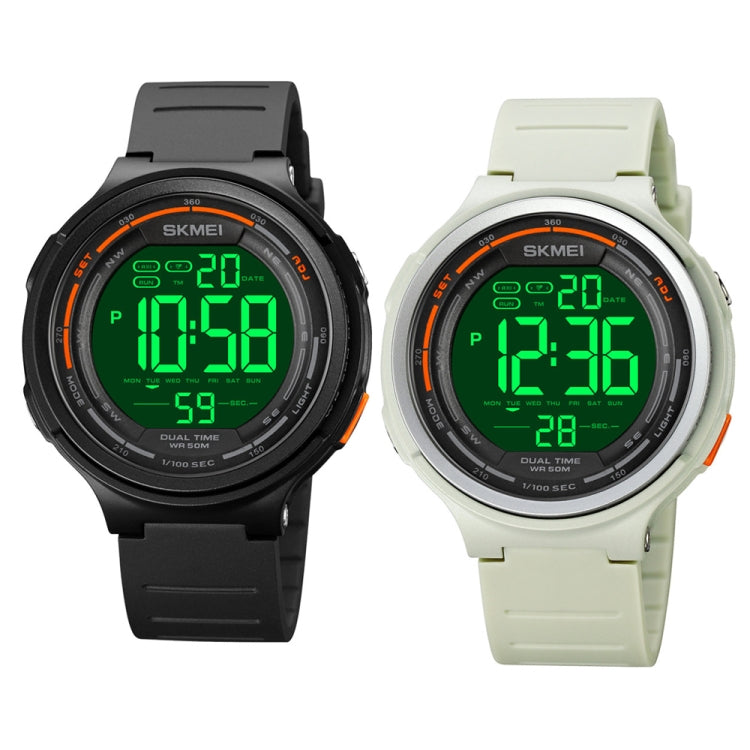 SKMEI 1841 Outdoor Sports Students Waterproof Luminous Countdown Watch, 1841 Black, 1841 Light Grey