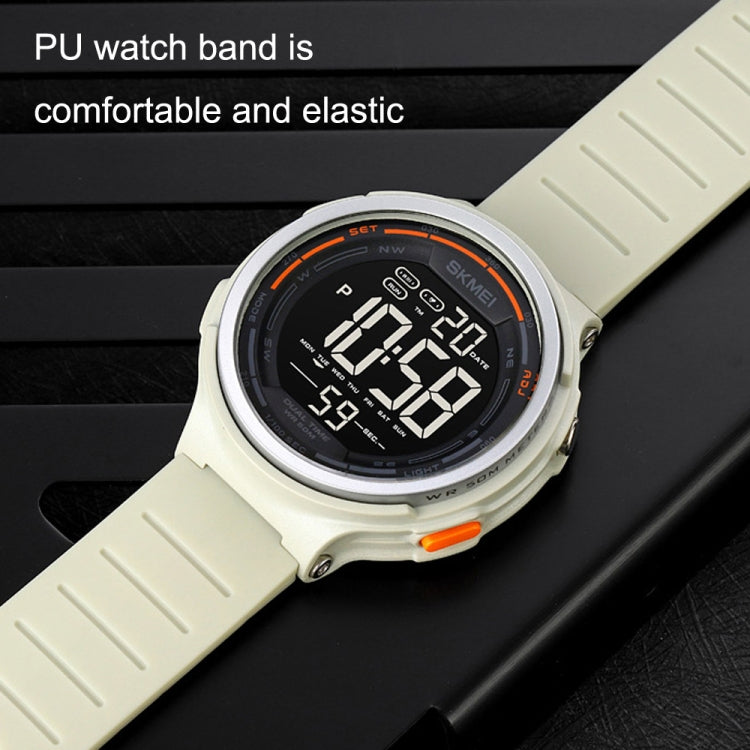 SKMEI 1841 Outdoor Sports Students Waterproof Luminous Countdown Watch, 1841 Black, 1841 Light Grey