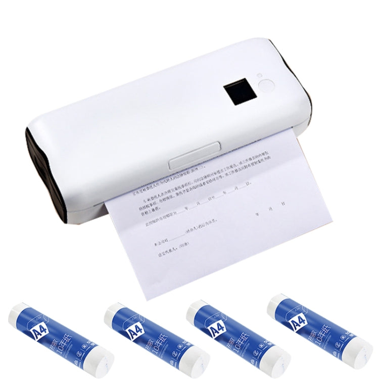 Home Small Phone Office Wireless Wrong Question Paper Student Portable Thermal Printer, Style:, Bluetooth Edition+50pcs A4 Paper, Bluetooth Edition+100pcs A4 Paper, Bluetooth Edition+200pcs A4 Paper, Bluetooth Edition+500pcs A4 Paper                   ...