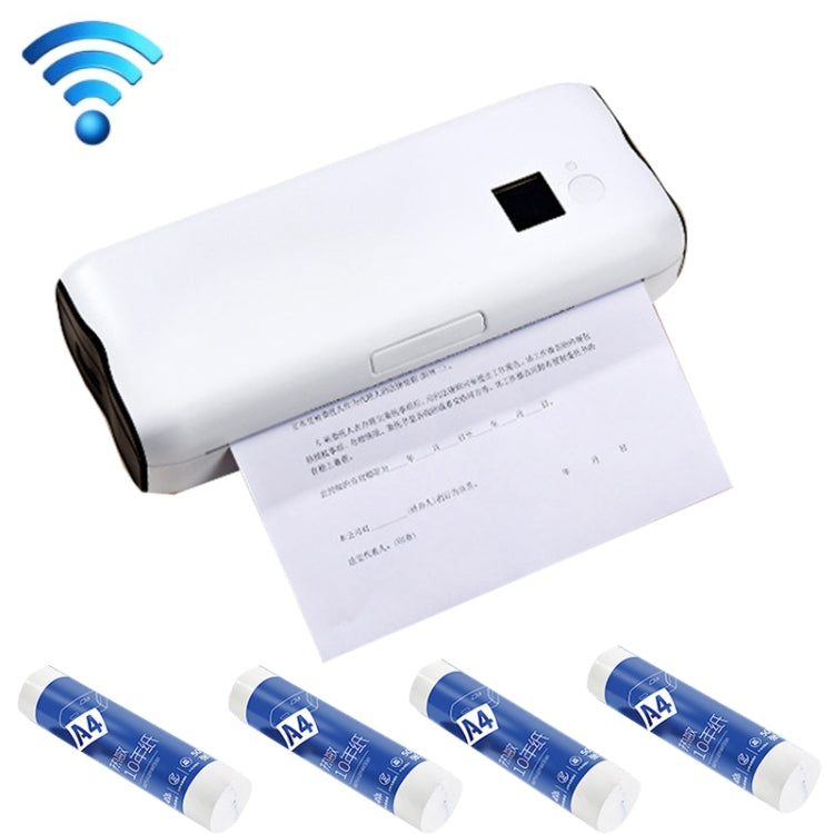Home Small Phone Office Wireless Wrong Question Paper Student Portable Thermal Printer, Style:, Bluetooth Edition+50pcs A4 Paper, Bluetooth Edition+100pcs A4 Paper, Bluetooth Edition+200pcs A4 Paper, Bluetooth Edition+500pcs A4 Paper                   ...