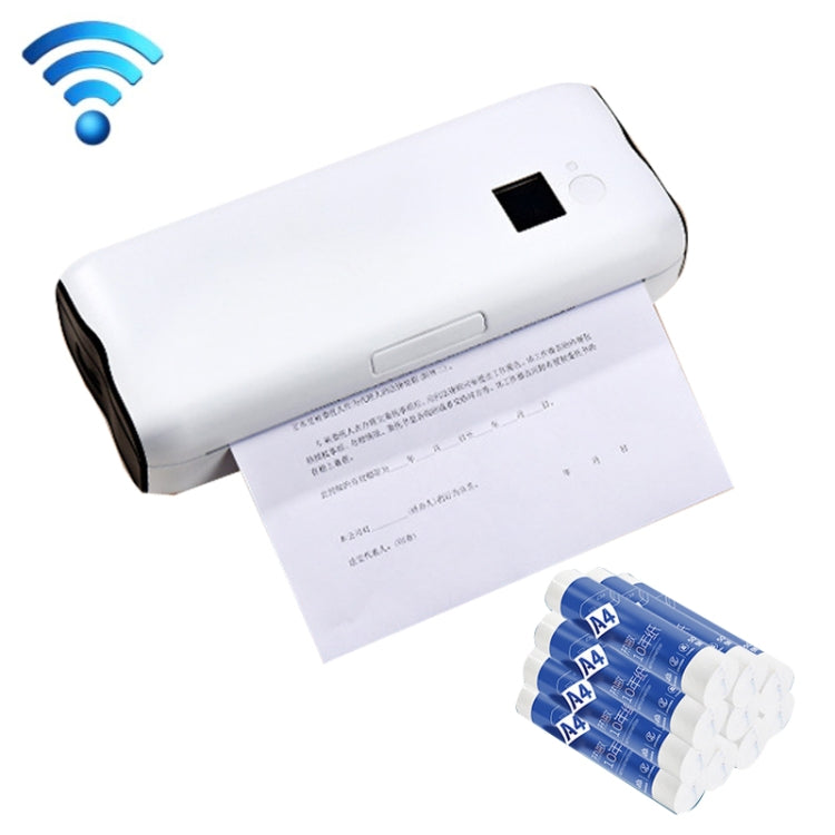 Home Small Phone Office Wireless Wrong Question Paper Student Portable Thermal Printer, Style:, Bluetooth Edition+50pcs A4 Paper, Bluetooth Edition+100pcs A4 Paper, Bluetooth Edition+200pcs A4 Paper, Bluetooth Edition+500pcs A4 Paper                   ...