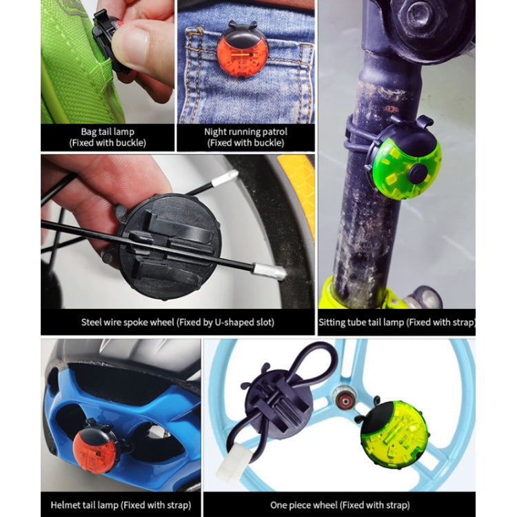 Ladybug Wheel Light Children Balance Bike Bicycle Hub Light, Smart Red, Smart Green, Smart Blue, Manual Red, Manual Green, Manual Blue, Manual Transparent