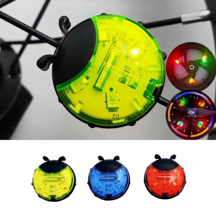 Ladybug Wheel Light Children Balance Bike Bicycle Hub Light, Smart Red, Smart Green, Smart Blue, Manual Red, Manual Green, Manual Blue, Manual Transparent