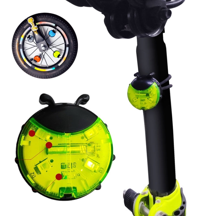 Ladybug Wheel Light Children Balance Bike Bicycle Hub Light, Smart Red, Smart Green, Smart Blue, Manual Red, Manual Green, Manual Blue, Manual Transparent