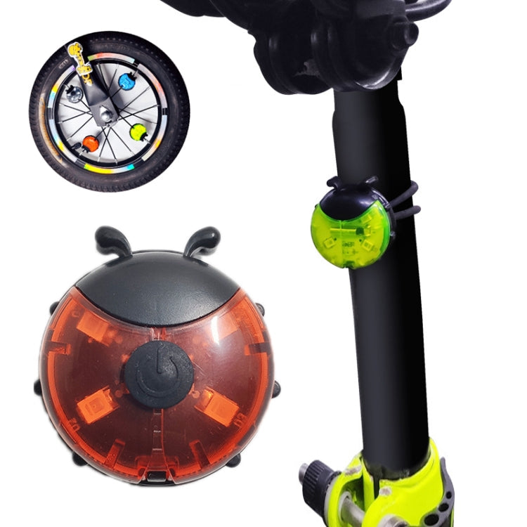Ladybug Wheel Light Children Balance Bike Bicycle Hub Light, Smart Red, Smart Green, Smart Blue, Manual Red, Manual Green, Manual Blue, Manual Transparent