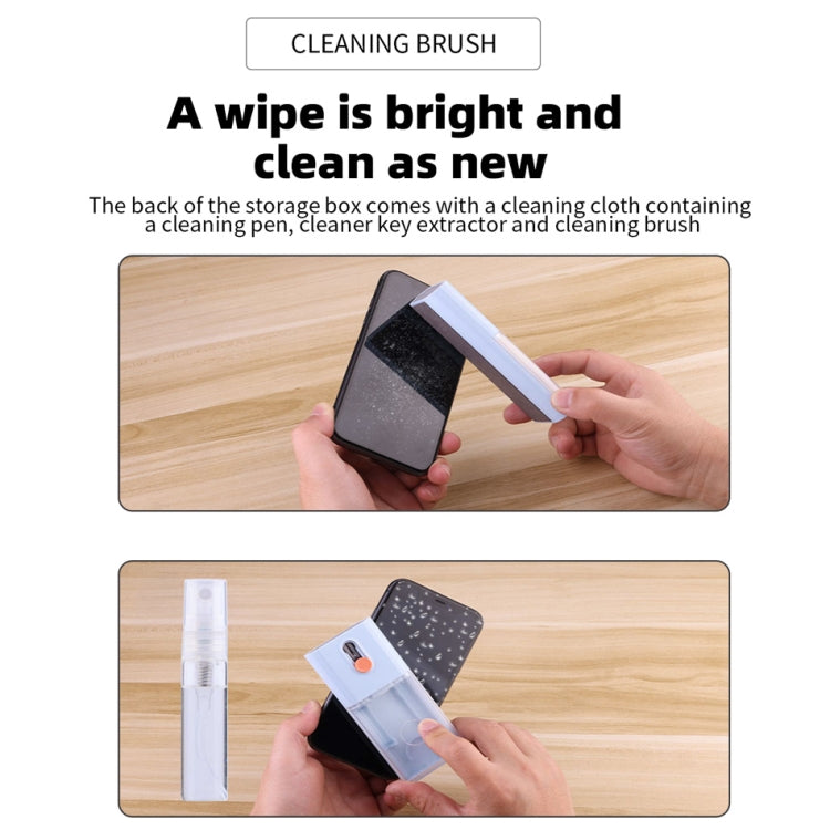Q6S 10-in-1 Bluetooth Headphone Cleaning Pen Mobile Computer Keyboard Screen Digital Camera Cleaning Kit, Q6S ( (Blue), Q6S (Pink), Q6S (White), Q6S (Black)