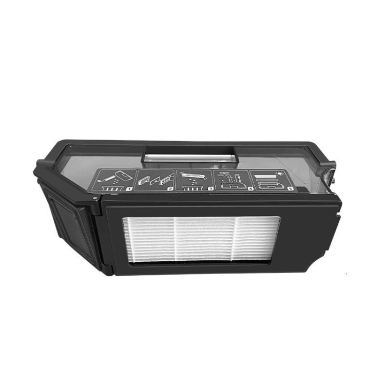 1pc Dust Box For ECOVACS X1 ONMI / X1 TURBO Vacuum Cleaner Accessories, 14 In 1 Set, 1pc Main Brush, 2pairs Side brush, 2pcs Filter, 1pc Main Brush Cover, 2pcs Dust Bag, 1pc Dust Box