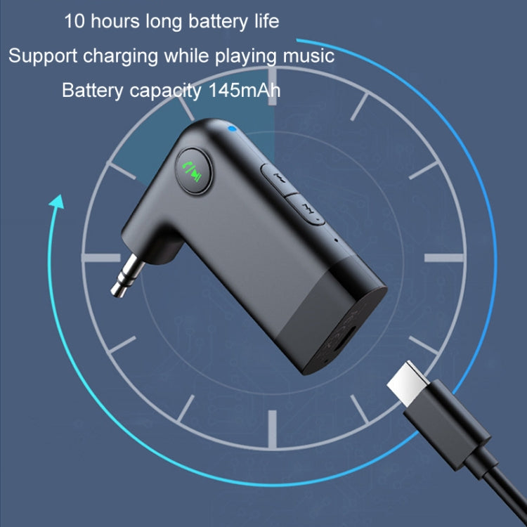 S-18 Car Mini AUX Audio Adapter Wireless Bluetooth 5.0 Receiver, S-18