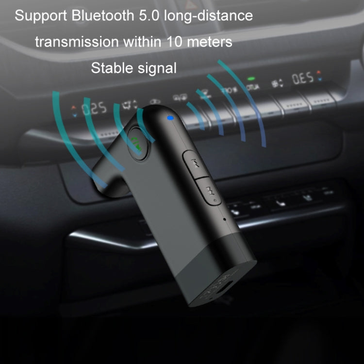S-18 Car Mini AUX Audio Adapter Wireless Bluetooth 5.0 Receiver, S-18