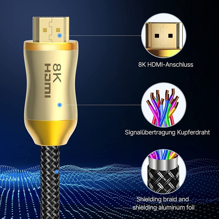 HDMI 2.1 Version 8K 60Hz For PS4 Cable Projector Notebook Set-Top Box Cable, HD803 1m, HD803 1.5m, HD803 2m, HD803 3m, HD803 5m, HD803 10m