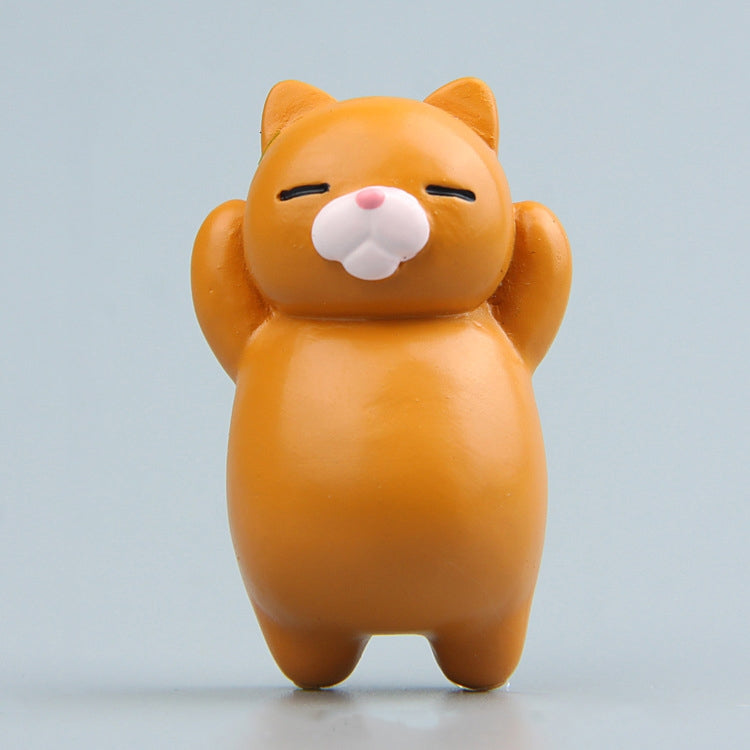 Cartoon Cat Fridge Magnet Resin Ornament Ornament, With Magnetic Sticker, Without Magnetic Sticker