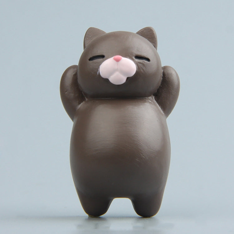 Cartoon Cat Fridge Magnet Resin Ornament Ornament, With Magnetic Sticker, Without Magnetic Sticker