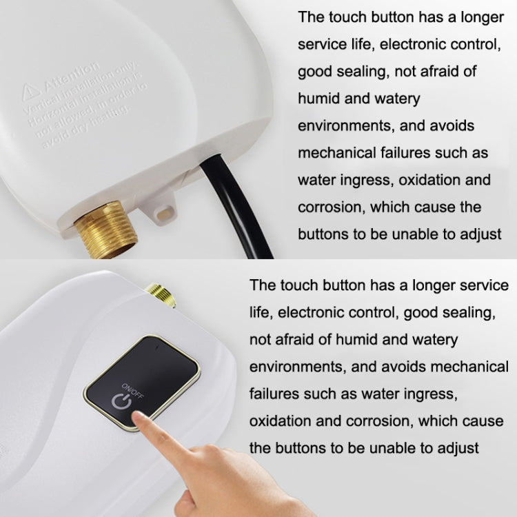 Instant Water Heater Mini Kitchen Quick Heater Household Hand Washing Water Heater, US Plug, EU  Plug, UK Plug, AU Plug
