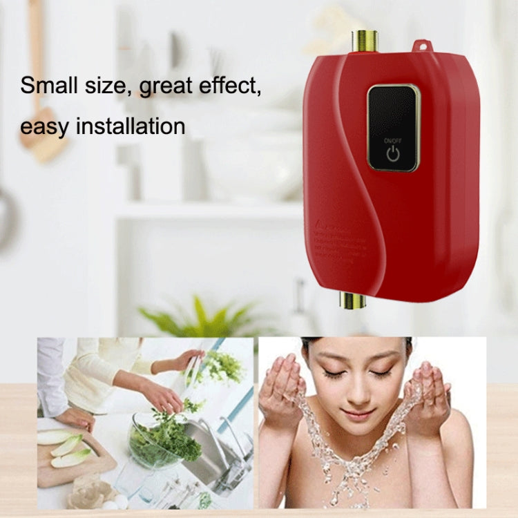 Instant Water Heater Mini Kitchen Quick Heater Household Hand Washing Water Heater, US Plug, EU  Plug, UK Plug, AU Plug