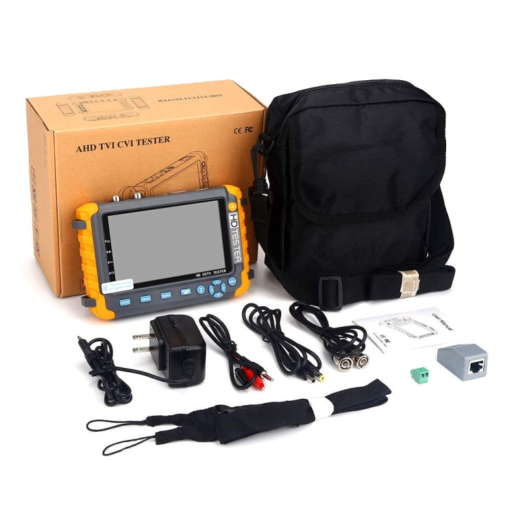 5800ACT-VH 5 Inch Large Screen Engineering Treasure Coaxial AHD / TVI / CVI 8MP Analog Video Surveillance Tester, US Plug, 5 inch (With US Plug Power Adapter)