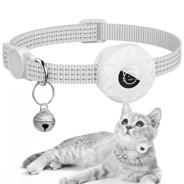 For AirTag 2nd Gen / AirTag 1st Gen Tracker Silicone Case Reflective Pet Cat Collar With Bell
