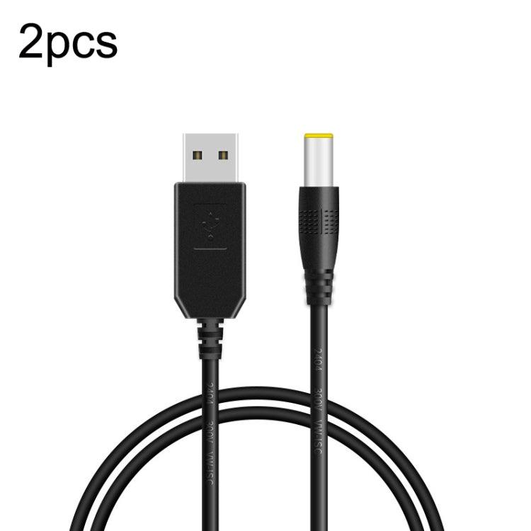 USB Booster Cable Mobile Power Router Power Cord, 2pcs DC 5v to 9v, 2pcs DC 5v to 12v