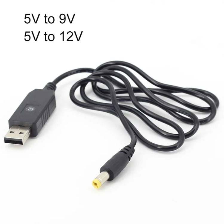 USB Booster Cable Mobile Power Router Power Cord, 2pcs DC 5v to 9v, 2pcs DC 5v to 12v